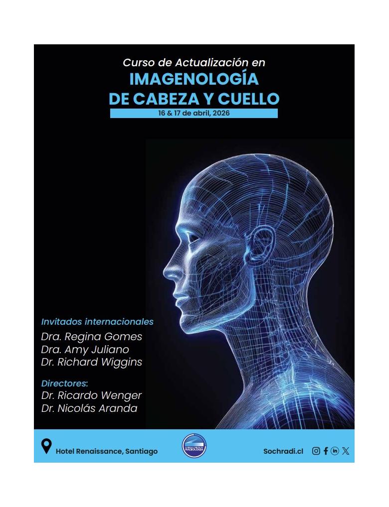 Curso Actualización en Imagenología de Cabeza y Cuello, Sociedad Chilena de Radiología